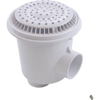 Main Drain, WW Anti Vortex, 8" Rnd, Gun, 2-1/2"s, White