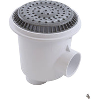 Main Drain, WW Anti Vortex, 8" Rnd, Gun, 2-1/2"s, Gray