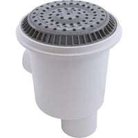 Main Drain, WW Anti Vortex, 8" Rnd, Gun, 2-1/2"s, Gray