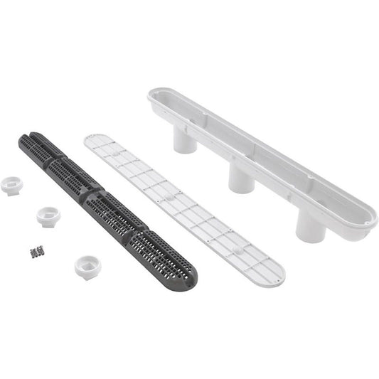 Canal de drenaje, WW 32" Ultra, Gunite, 2-1/2" spg, gris