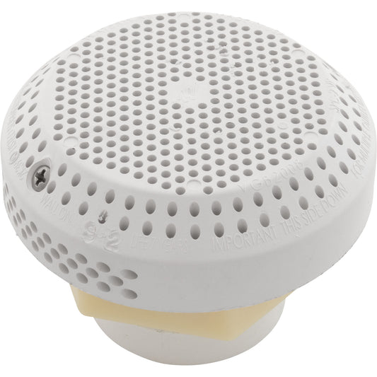 Ensemble d'aspiration, WW 3-1/2" Hi-Flow, 2-3/8"hs, 1-1/2"s, blanc, sans frein d'aspiration