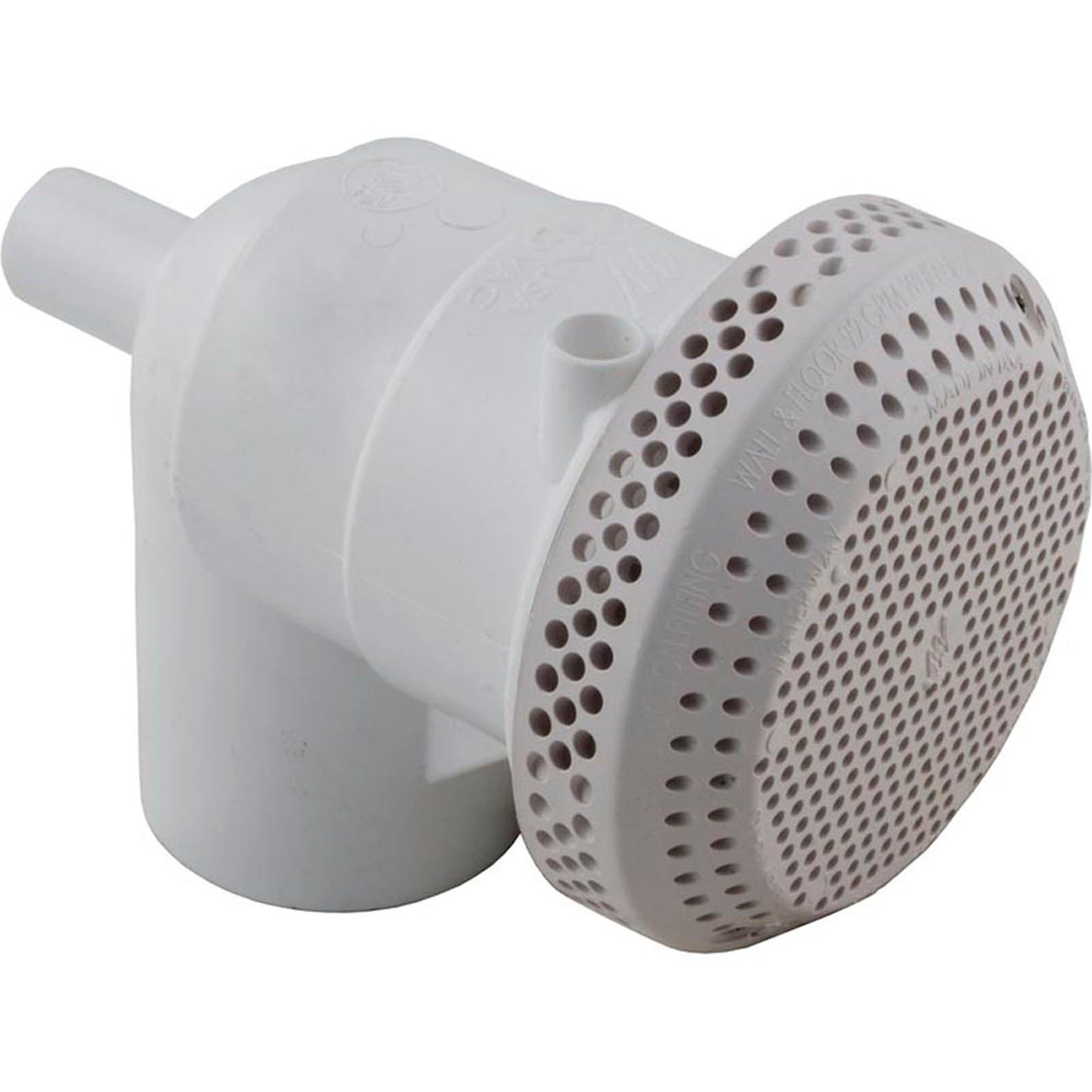 Suct Assembly, WW 3-1/2" Hi-Flo, 2-3/8"hs, 1-1/2"s, w/Vac Break, Wht