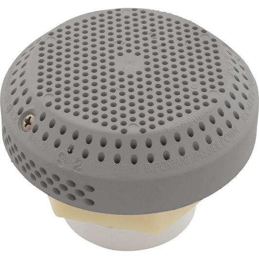 Ensemble d'aspiration, WW 3-1/2" Hi-Flow, 2-3/8"hs, 1-1/2"s, gris, sans frein d'aspiration