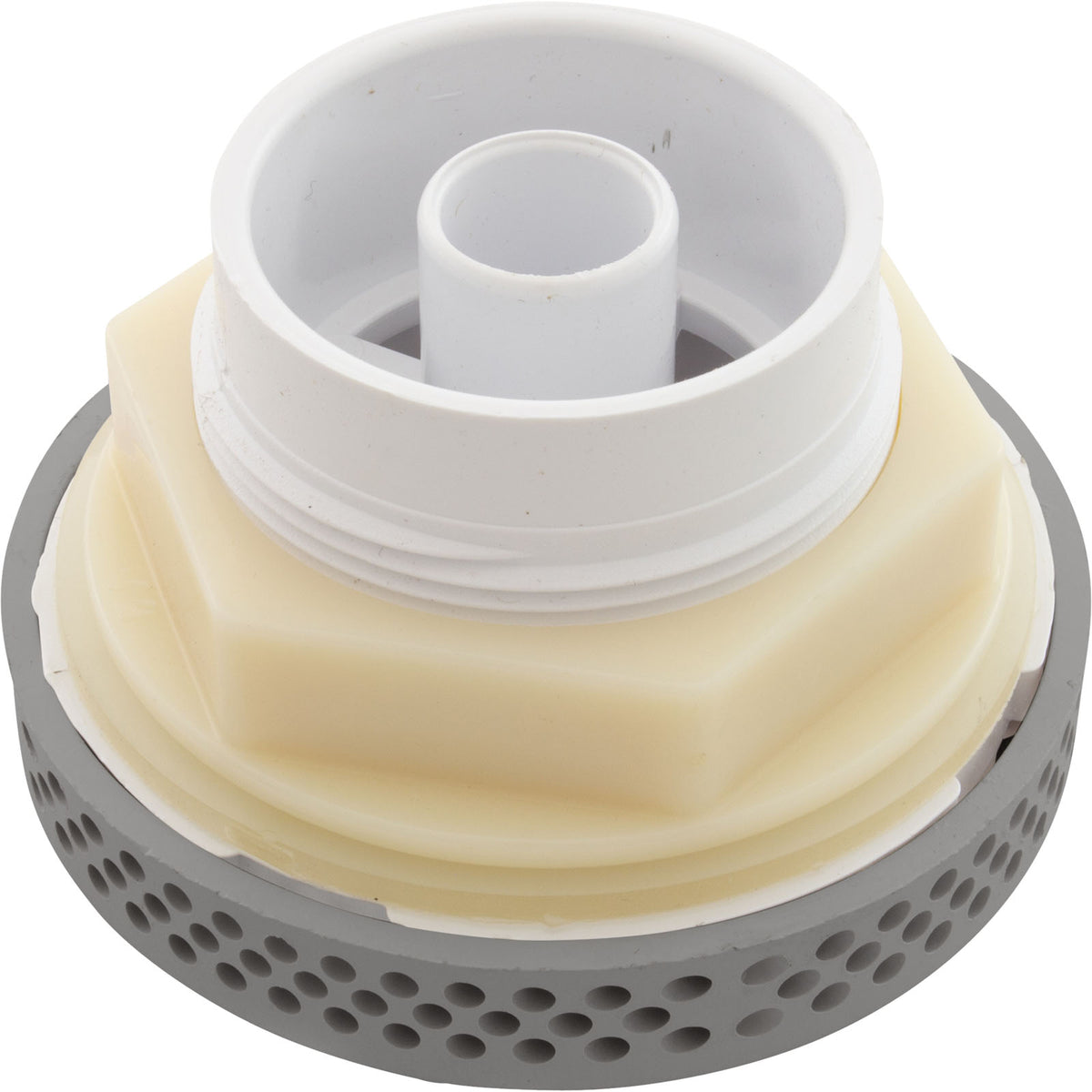 Suct Assembly, WW 3-1/2" Hi-Flow, 2-3/8"hs, 1-1/2"s, Gry, w/o Vac Brk