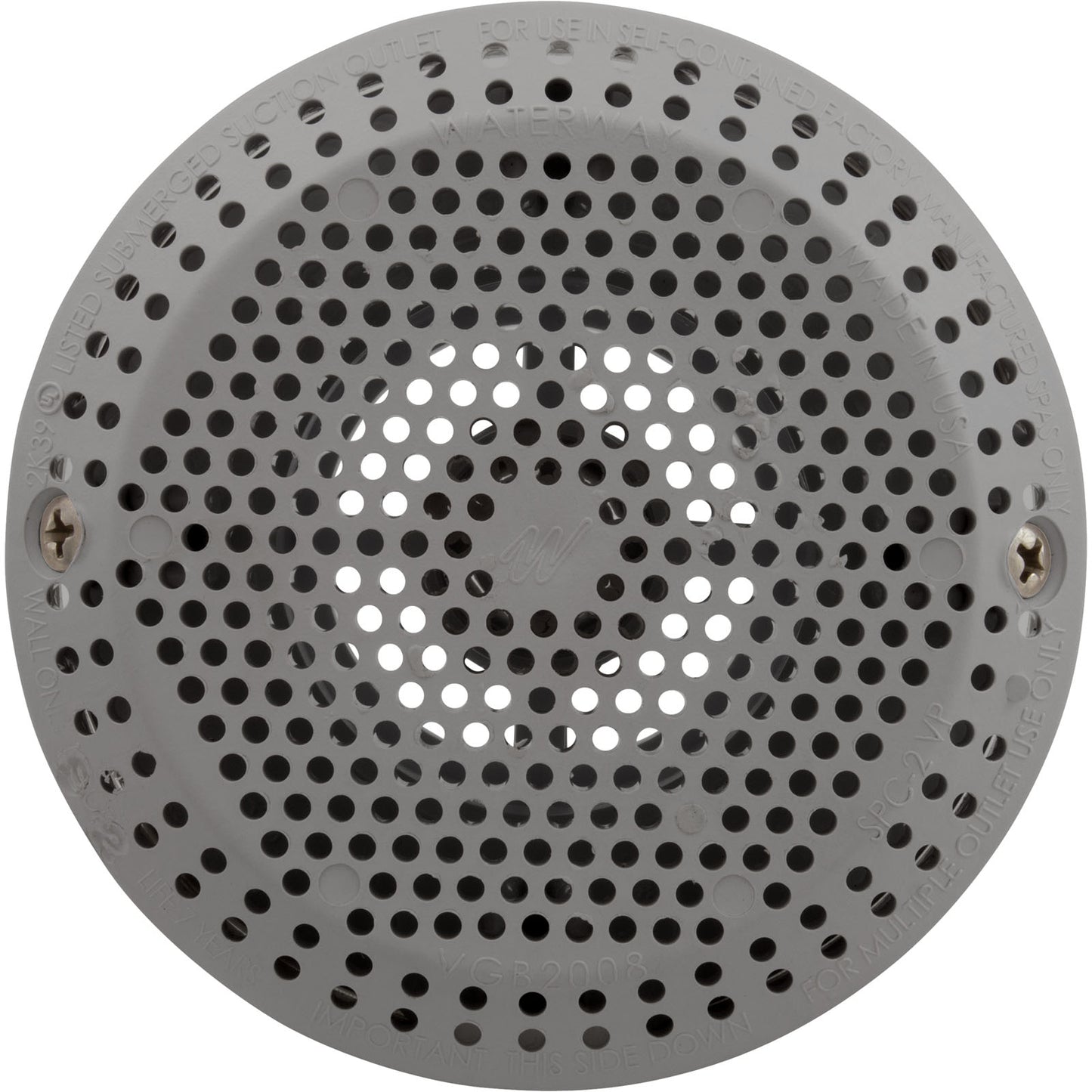 Conjunto de succión, WW 3-1/2" Hi-Flow, 2-3/8"hs, 1-1/2"s, Gry, sin freno de vacío