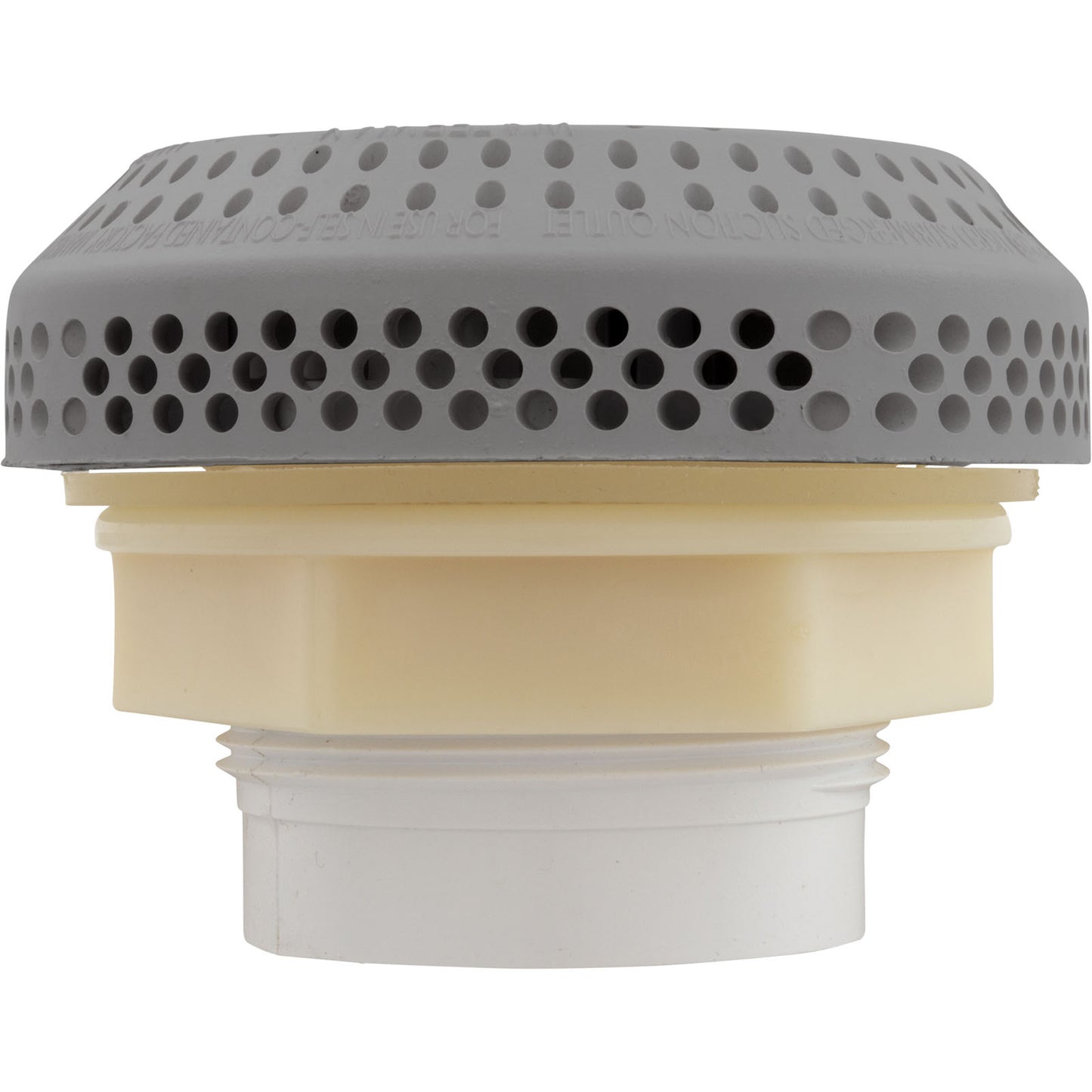 Conjunto de succión, WW 3-1/2" Hi-Flow, 2-3/8"hs, 1-1/2"s, Gry, sin freno de vacío