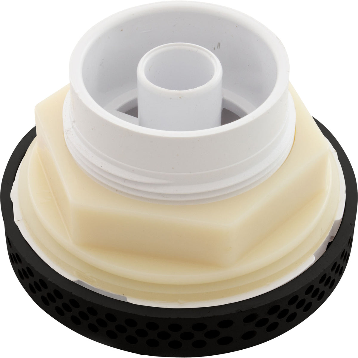 Suct Assembly, WW 3-1/2" Hi-Flow, 2-3/8"hs, 1-1/2"s, Blk, w/o Vac Brk