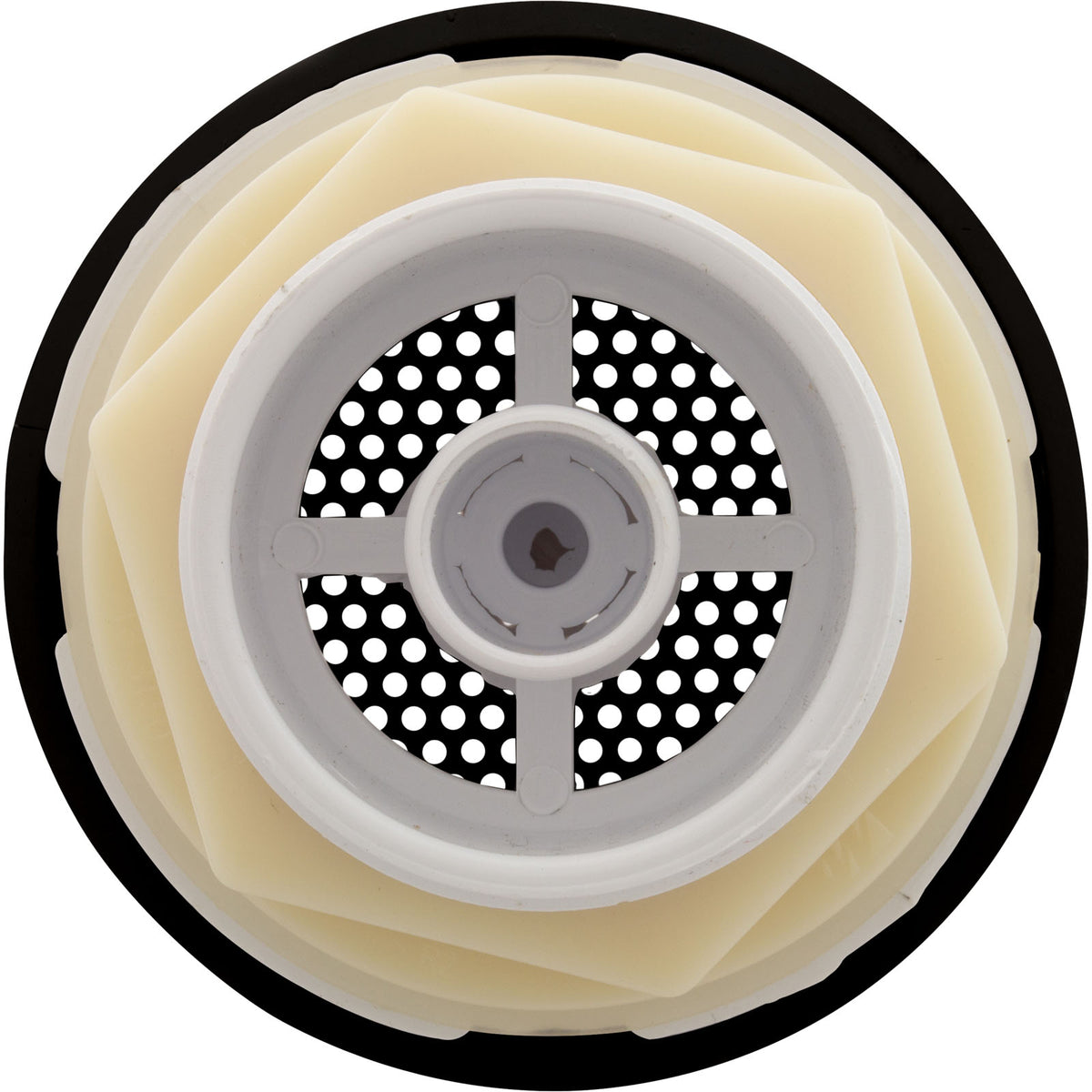 Suct Assembly, WW 3-1/2" Hi-Flow, 2-3/8"hs, 1-1/2"s, Blk, w/o Vac Brk