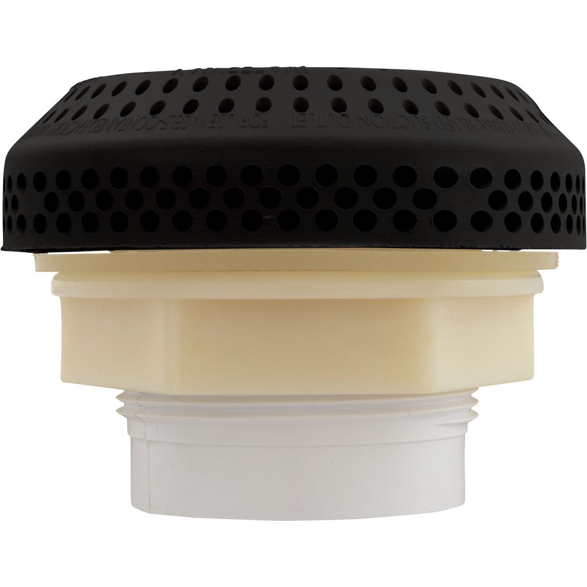 Suct Assembly, WW 3-1/2" Hi-Flow, 2-3/8"hs, 1-1/2"s, Blk, w/o Vac Brk