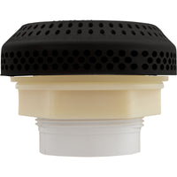 Suct Assembly, WW 3-1/2" Hi-Flow, 2-3/8"hs, 1-1/2"s, Blk, w/o Vac Brk