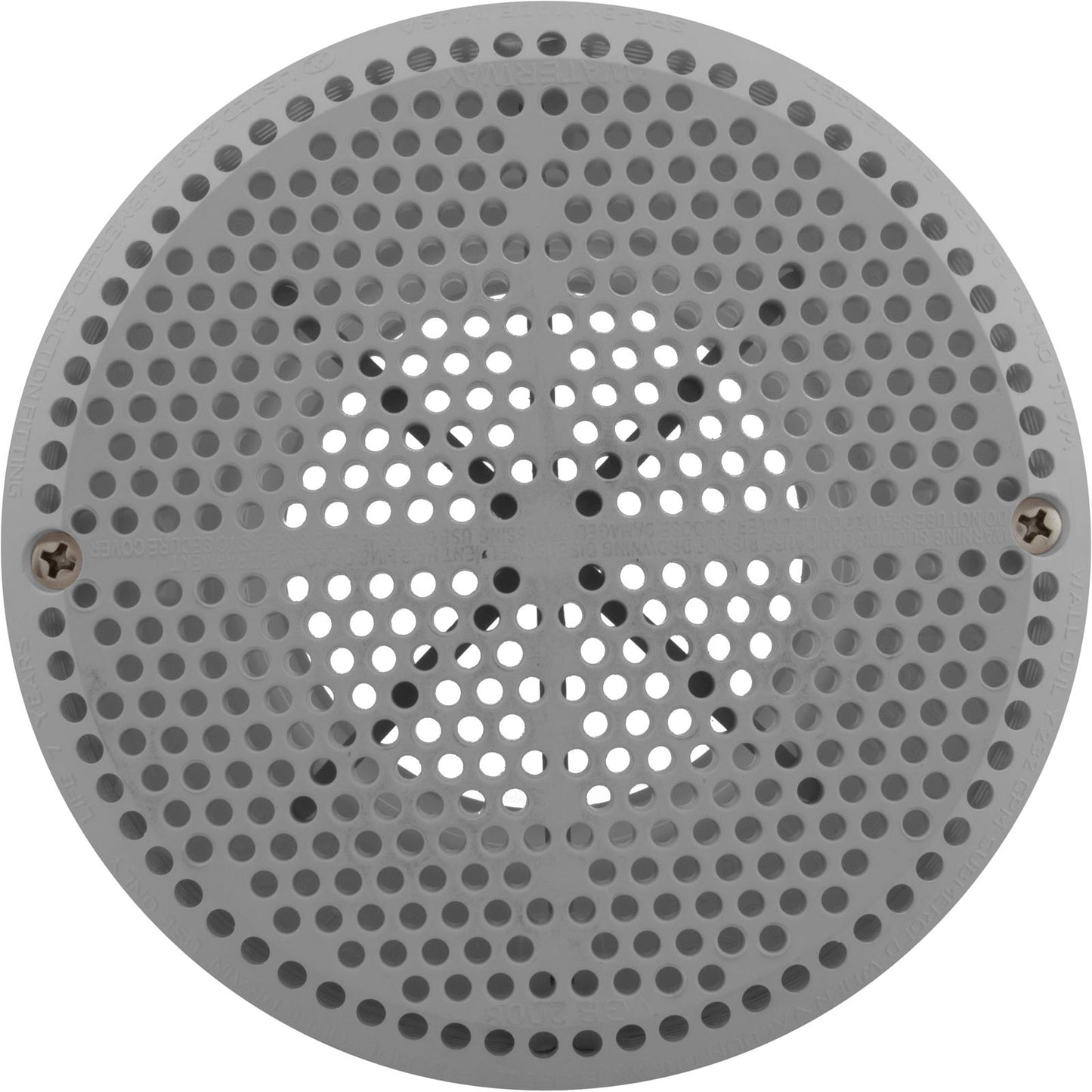 Ensemble d'aspiration, Waterway Super Hi-Flo, 3-3/8"hs, 2"s, gris