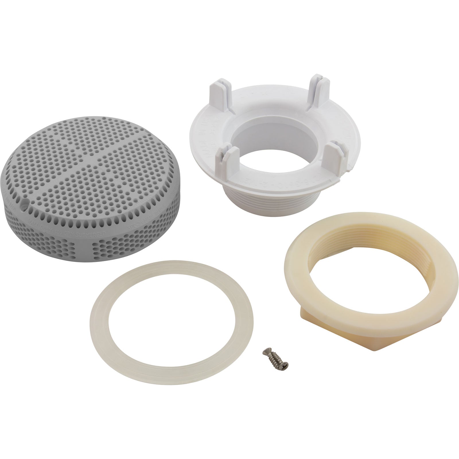 Suction Assembly, Waterway Super Hi-Flo, 3-3/8"hs, 2"s, Gray