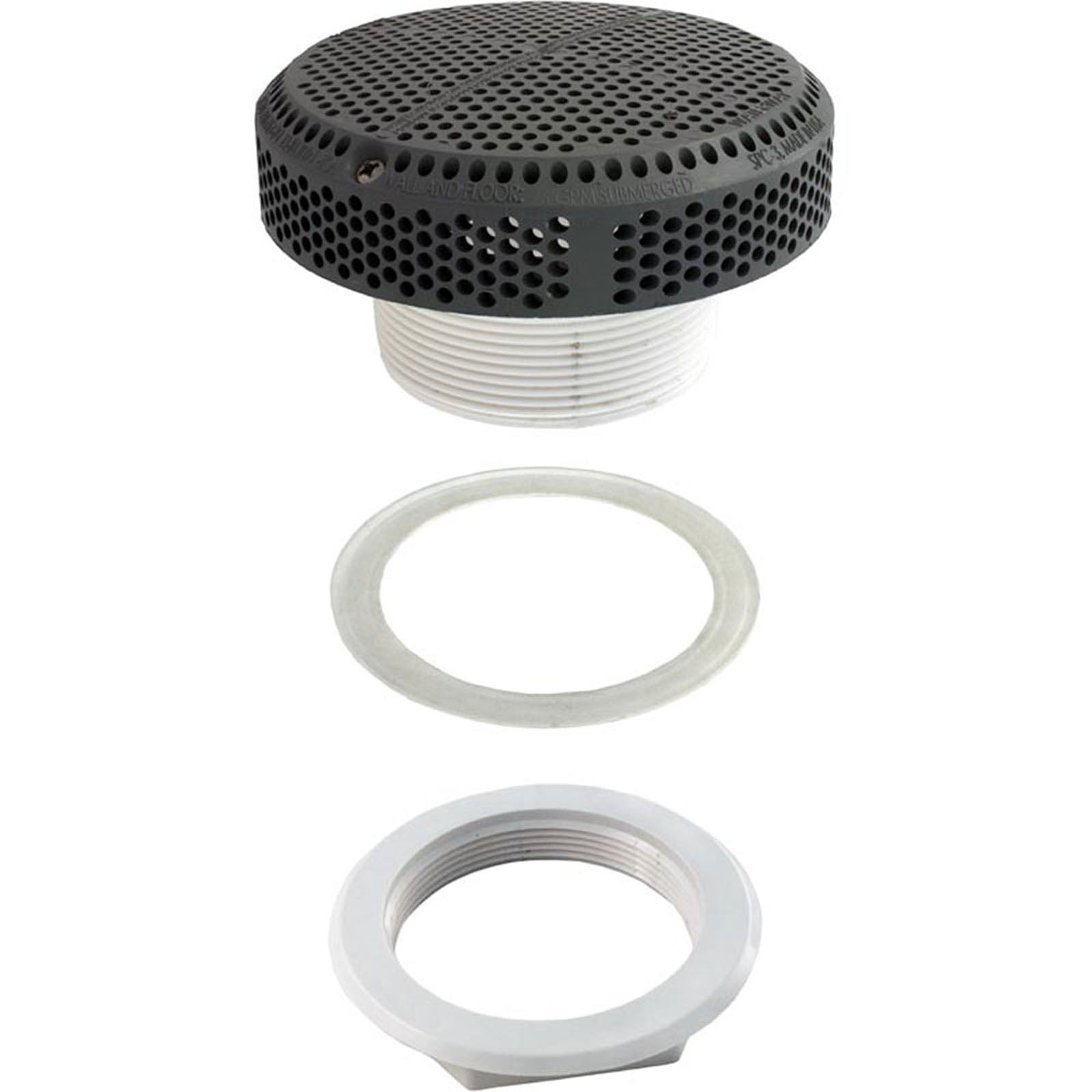 Suction Assembly, WW Super Hi-Flo, 3-3/8"hs, 2-1/2"s, Gray