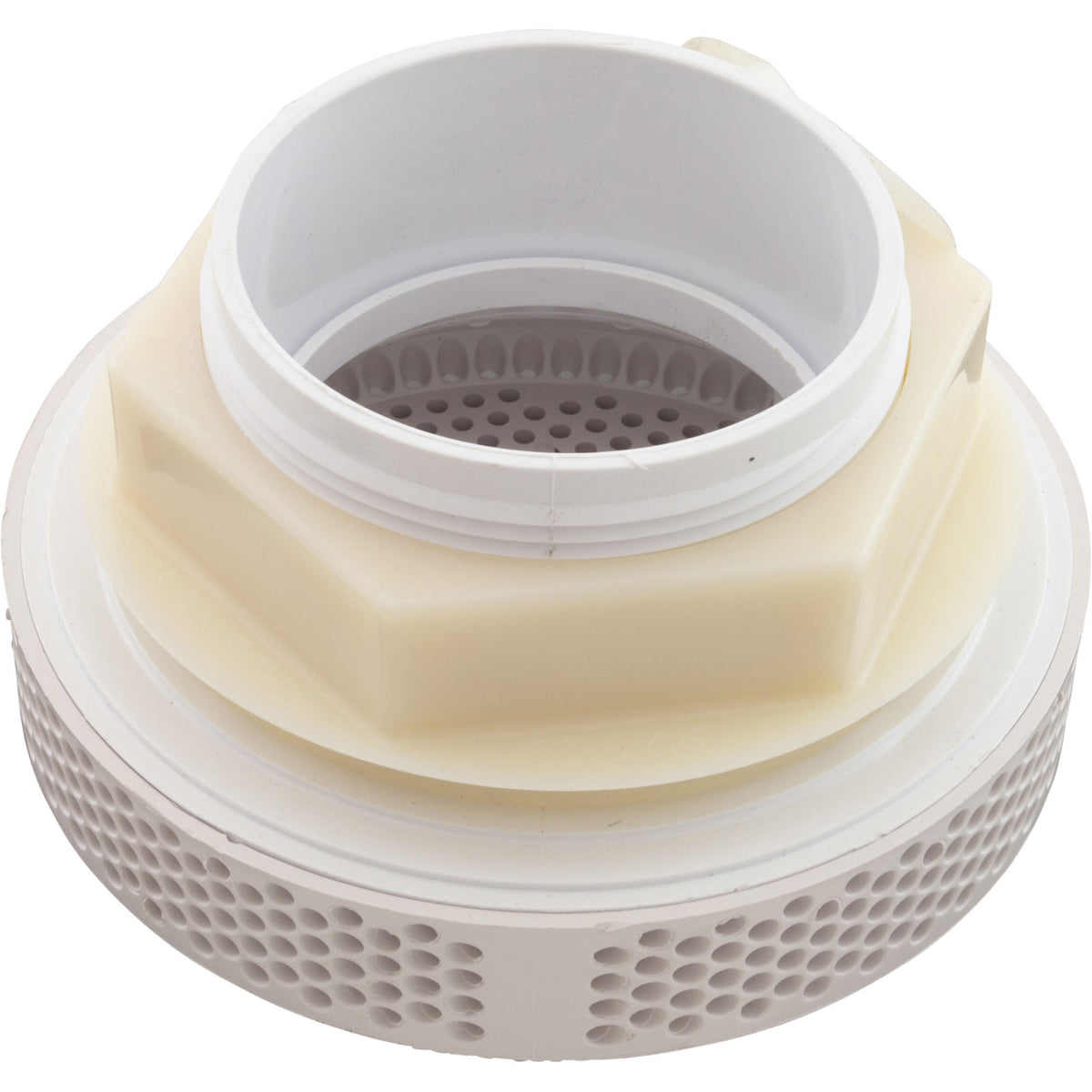 Suction Assy, WW Super Hi-Flo,3-1/4"hs,2-1/2"s,180gpm, White
