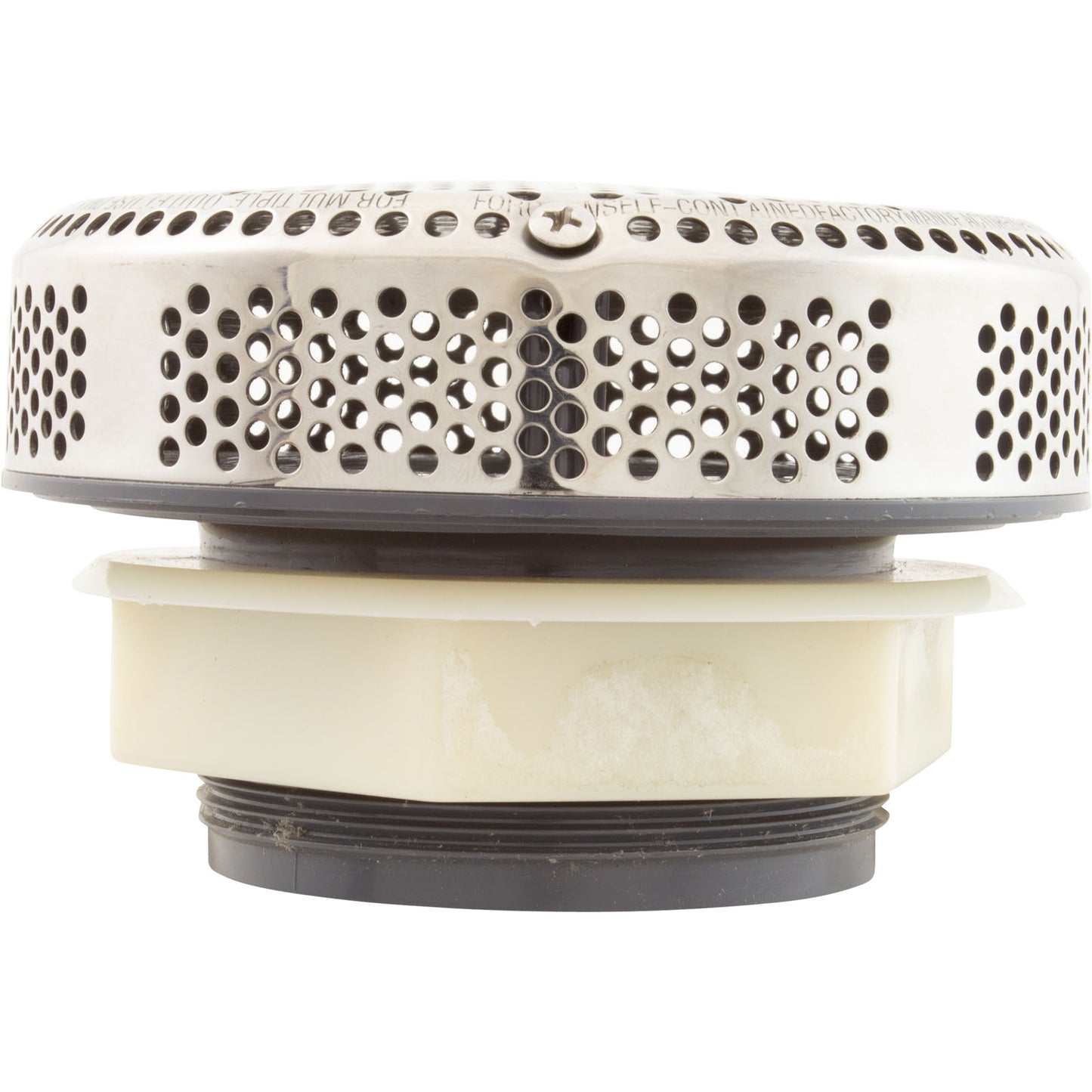 Suction Assembly, WW Super Hi-Flo, 3-1/4"hs, 2-1/2"s, White/ss