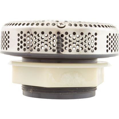 Suction Assembly, WW Super Hi-Flo, 3-1/4"hs, 2-1/2"s, White/ss