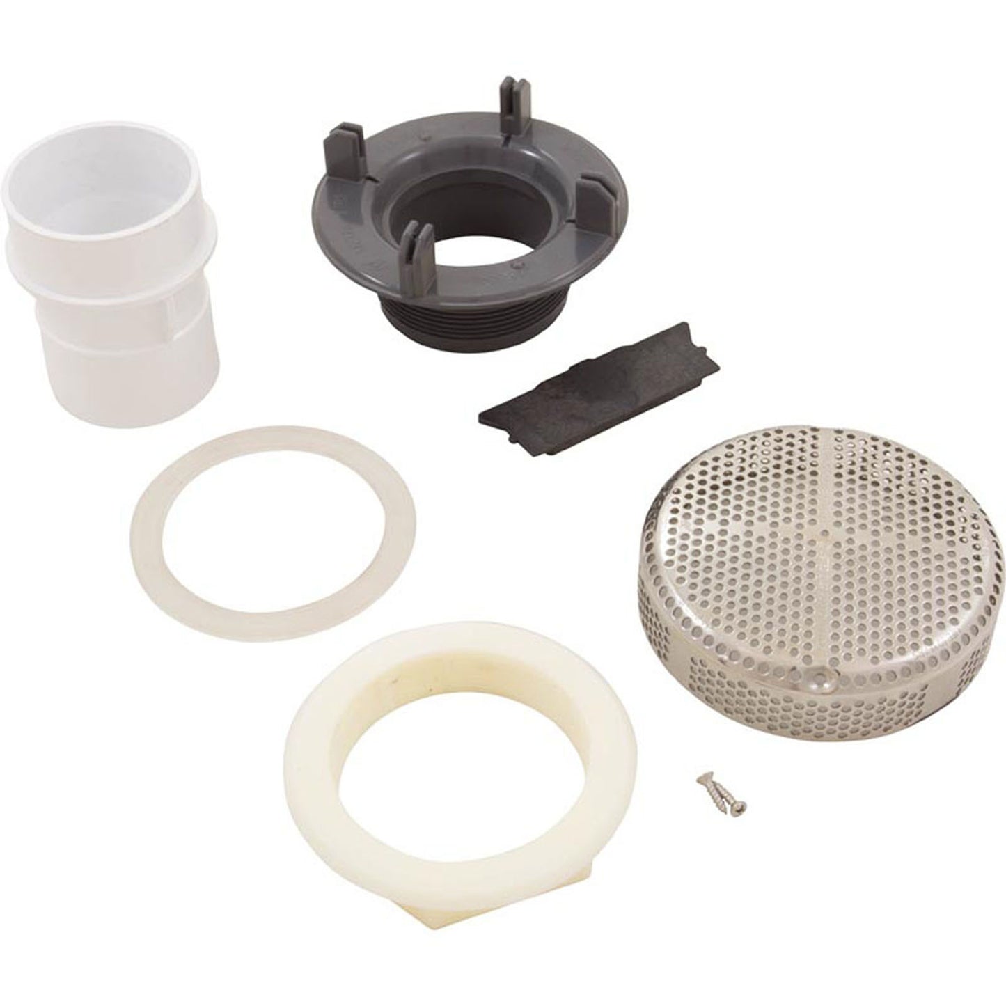 Conjunto de succión, WW Super Hi-Flo, 3-1/4" de alto, 2" de ancho, blanco/acero inoxidable