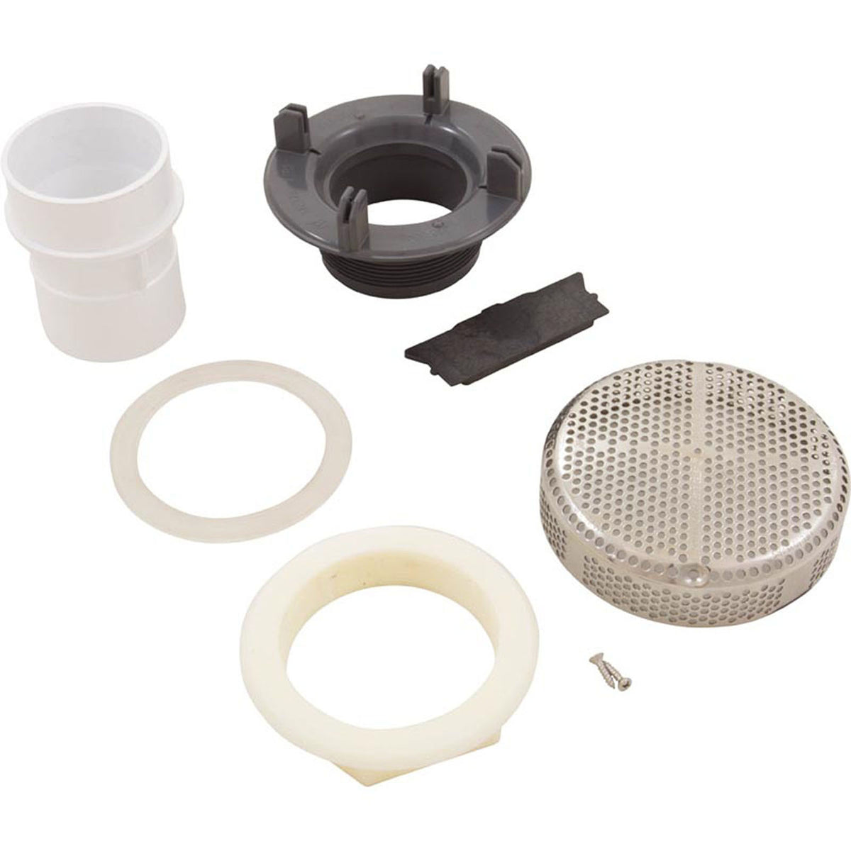 Suction Assembly, WW Super Hi-Flo, 3-1/4"hs, 2"s, White/ss