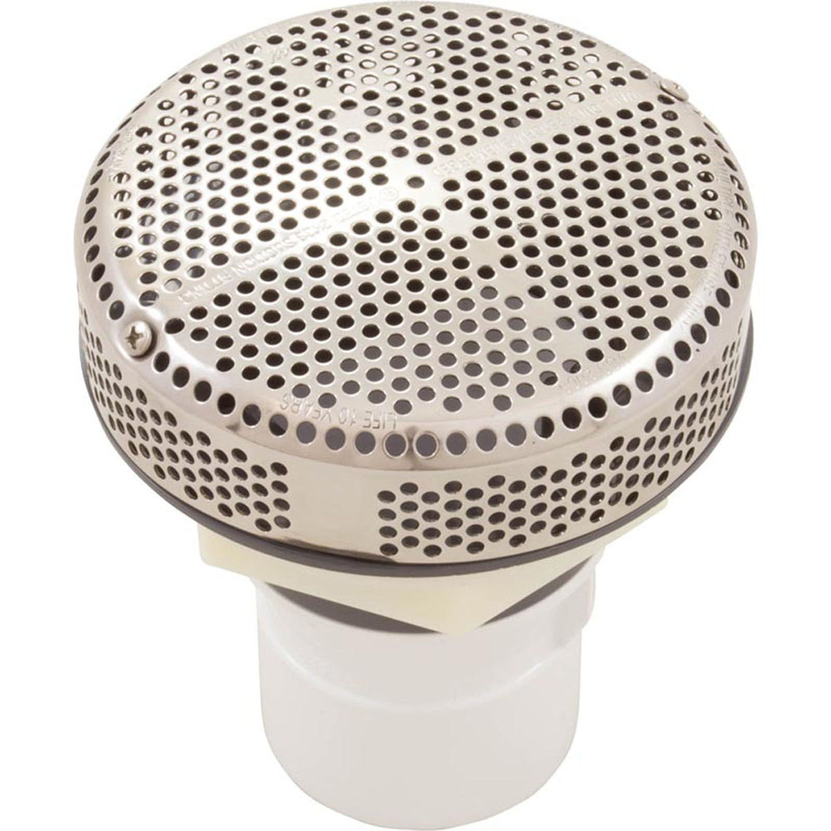 Suction Assembly, WW Super Hi-Flo, 3-1/4"hs, 2"s, White/ss