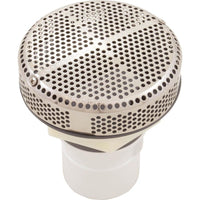 Suction Assembly, WW Super Hi-Flo, 3-1/4"hs, 2"s, White/ss