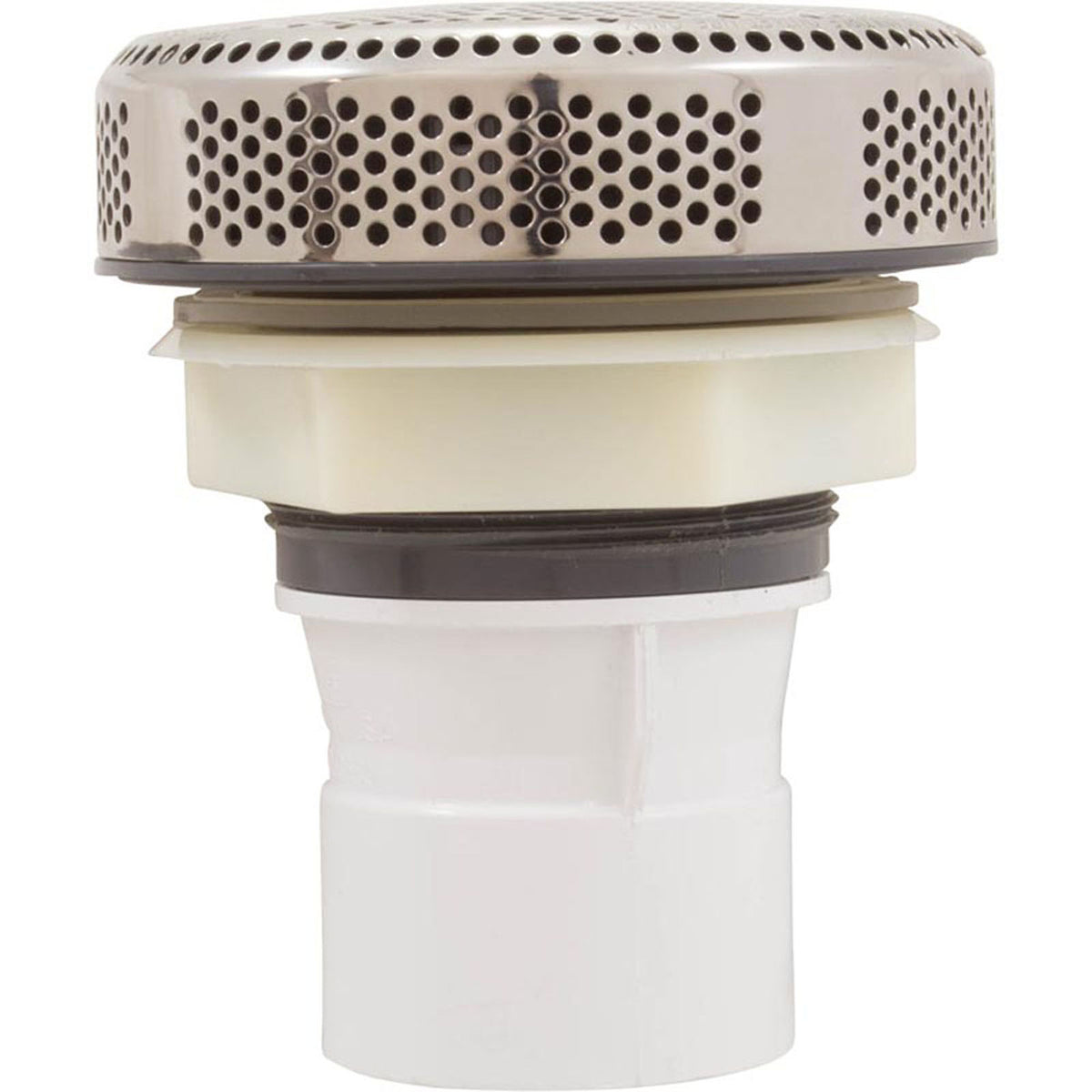 Suction Assembly, WW Super Hi-Flo, 3-1/4"hs, 2"s, White/ss