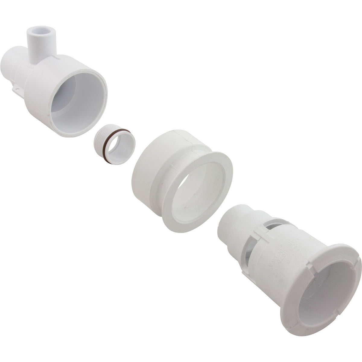 Jet Body, WW Poly Gunite, a1/2"spg, w1"spg, White
