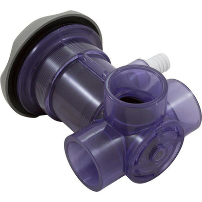 Jet Cmplt, WW Turbo, w1-1/2"sx2"spg, a3/4"b, escala, gris, con válvula de cierre