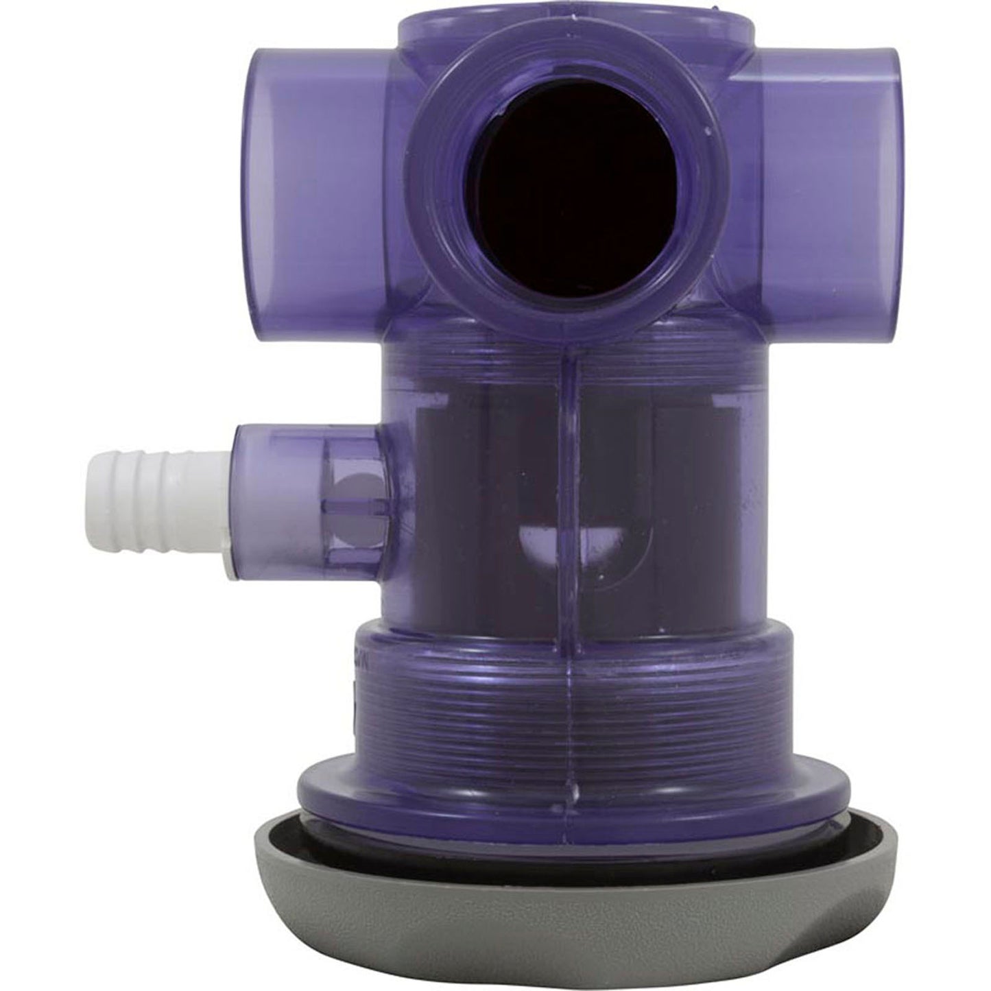 Jet Cmplt, WW Turbo, w1-1/2"sx2"spg, a3/4"b, escala, gris, con válvula de cierre