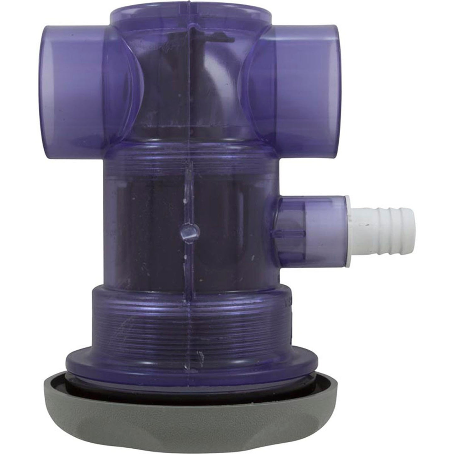 Jet Cmplt, WW Turbo, w1-1/2"sx2"spg, a3/4"b, escala, gris, con válvula de cierre