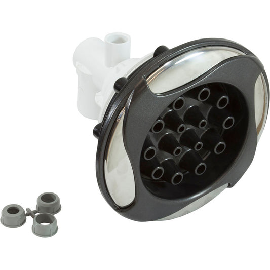 Complejo de chorro, WW Mastr Mass N-Adj, remolino, 1-1/2"sx 1/2"s, ss/DkGry