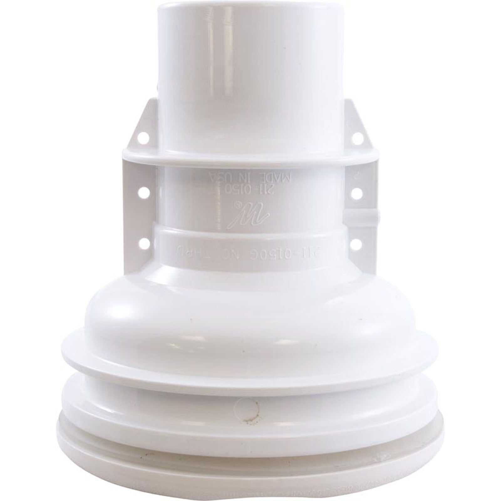 Jet Cmplt, WW Old Faithful, 4-3/4"hs, 90gpm, Scal, Wht, Str Body