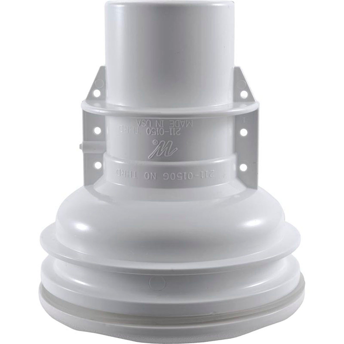 Jet Cmplt, WW Old Faithful, 4-3/4"hs, 175gpm, Scal, Wht, Str Body