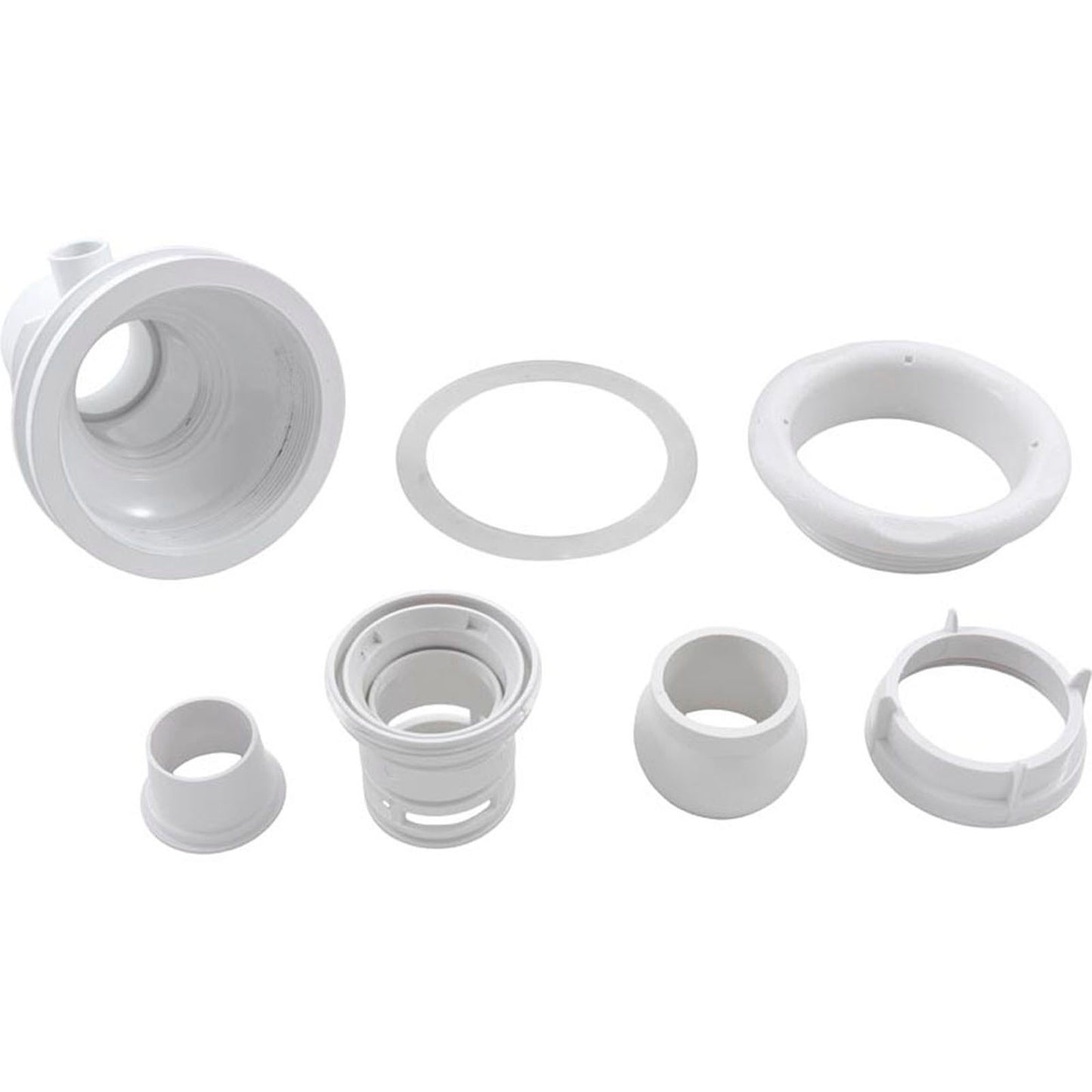 Jet Cmplt, WW Old Faithful, 4-3/4"hs, 175gpm, Scal, Wht, Str Body