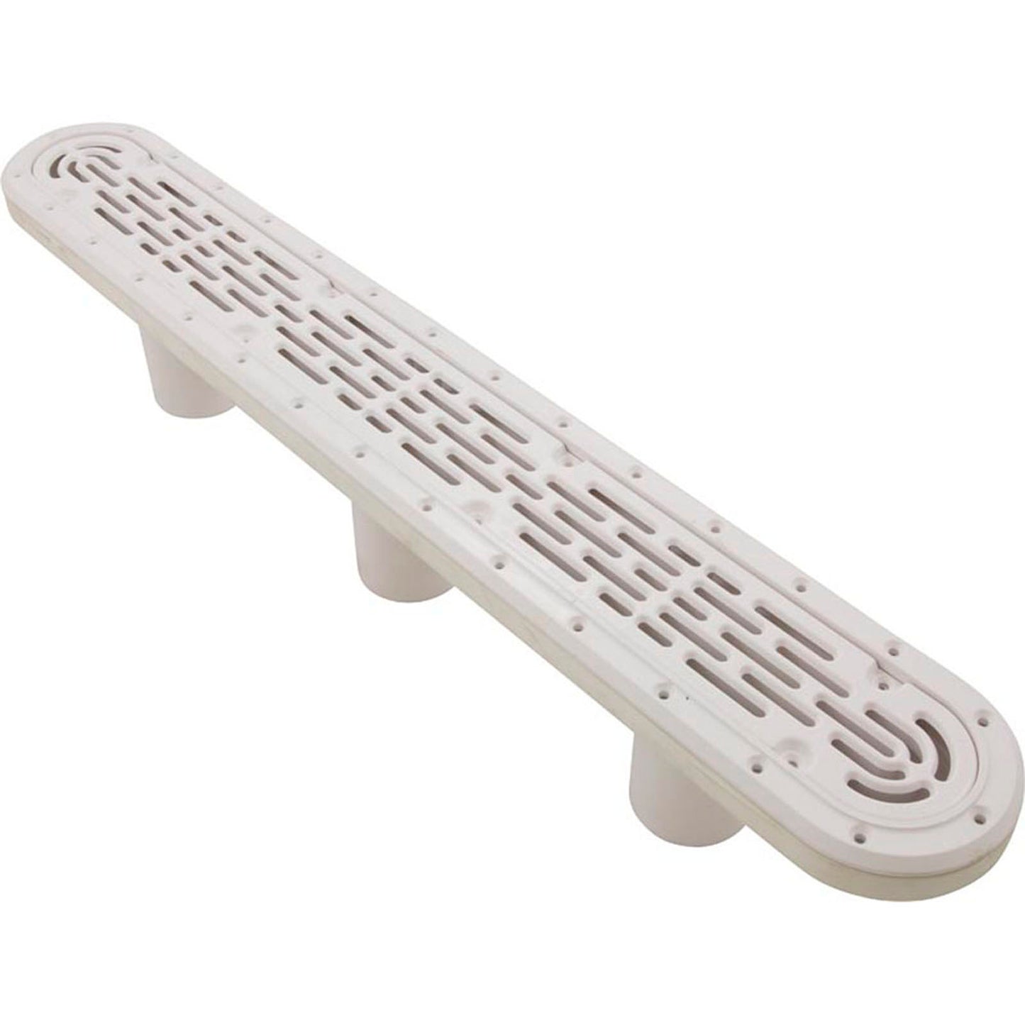 Channel Drain, Aquastar, 32", Vinyl, White