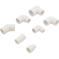 Jet Cmplt, Jac Whirl BMH,2"hs,Dir,Smth,a1/2"s,w3/4"s,Wht,Kit