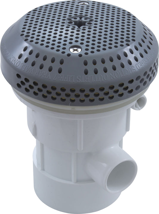 Conjunto de succión, BWG/GG, 2-3/8" de alto, 2" de espiga x 1/2", gris