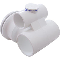 Jet Cmplt, BWG/HAI Microssage, 2-1/2"hs, Roto, Wht, a1"s, w1-1/2"s