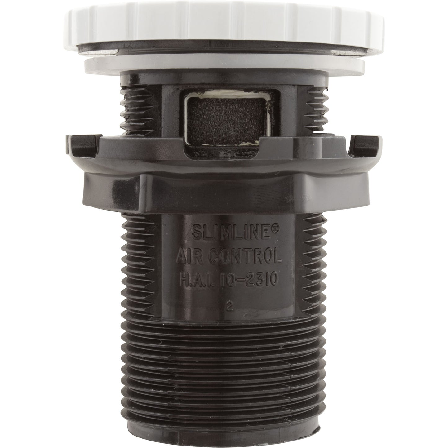 Control de aire, BWG/HAI Slimline, 1-3/4"hs, 2-1/2"fd, Nchd, Blanco, 1"