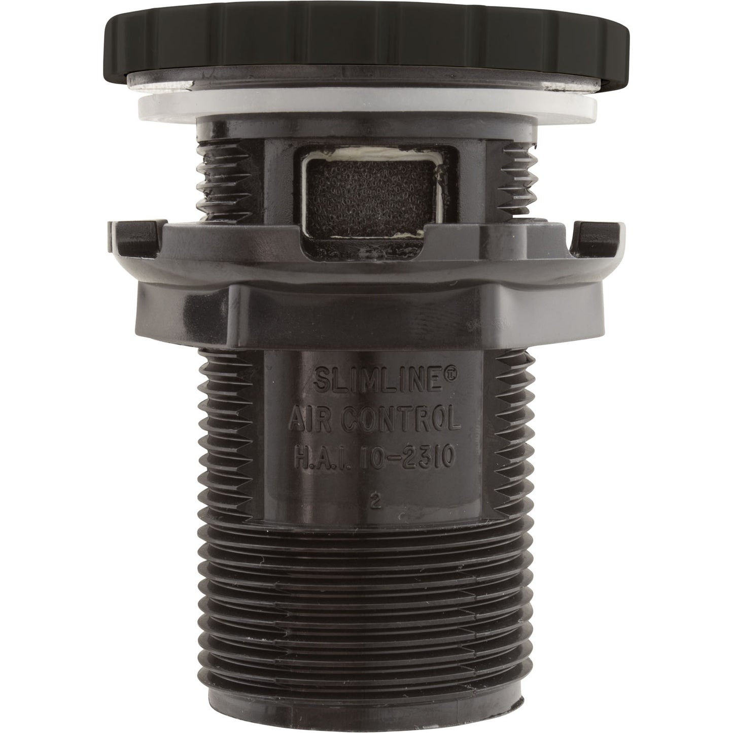 Air Ctrl, BWG/HAI Slimline, 1-3/4"hs, 2-1/2"fd, Nchd, Blk, 1"