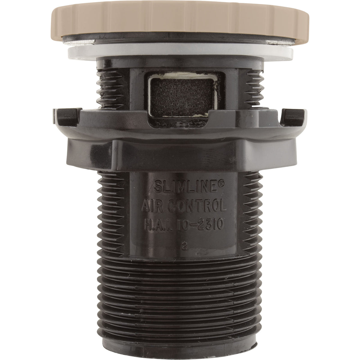 Air Ctrl, BWG/HAI Slimline, 1-3/4"hs, 2-1/2"fd, Nchd, Bone, 1"