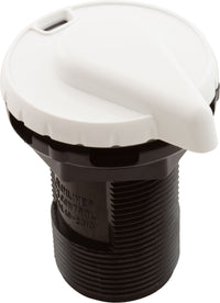 Air Ctrl, BWG/HAI Slimline, 1-3/4"hs, 2-1/2"fd, Teardrop, Wht, 1"
