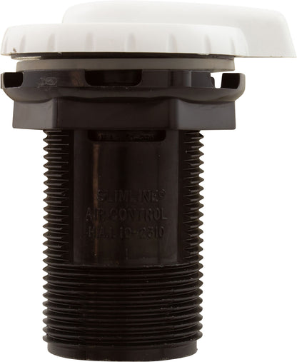 Air Ctrl, BWG/HAI Slimline, 1-3/4"hs, 2-1/2"fd, goutte d'eau, blanc, 1"