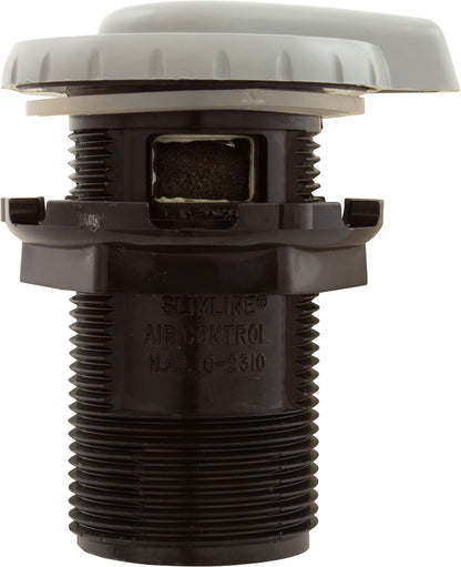 Air Ctrl, BWG/HAI Slimline, 1-3/4"hs, 2-1/2"fd, Teardrop, Gry, 1"