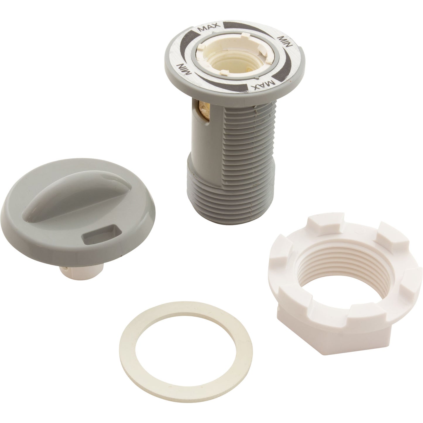 Air Ctrl, BWG/HAI Slimline,1-1/16"hs, 1-5/8"fd,Nchd,Gry,1/2"