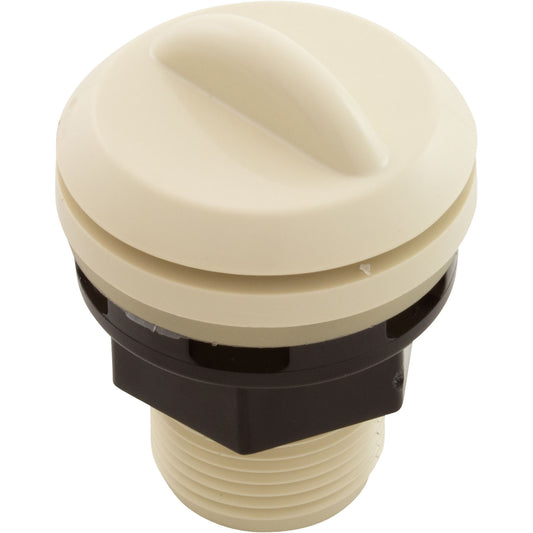 Ctrl de aire, BWG/HAI Mini, 1-1/8" de alto, 1-11/16" de ancho, media luna, hueso, 1/2"