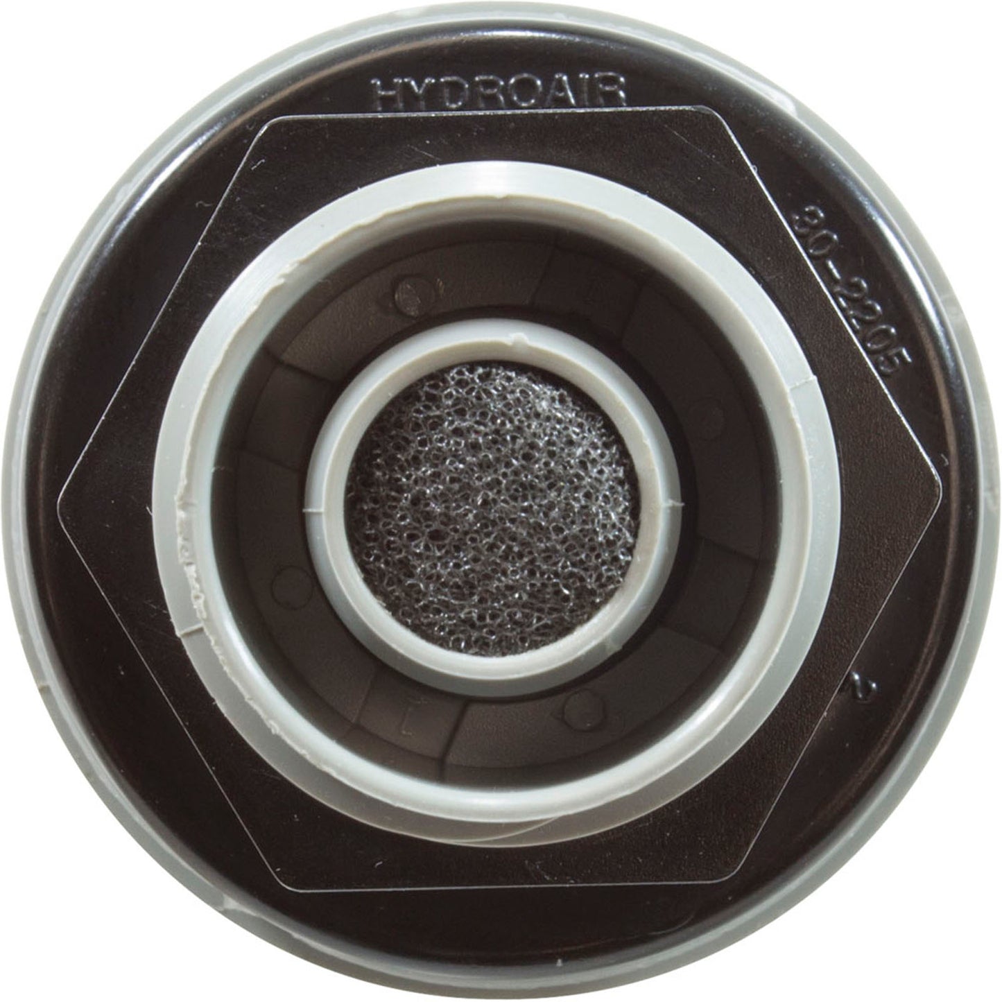 Air Ctrl, BWG/HAI Mini,1-1/8"hs,1-11/16"fd,Crescent,Gry,1/2"