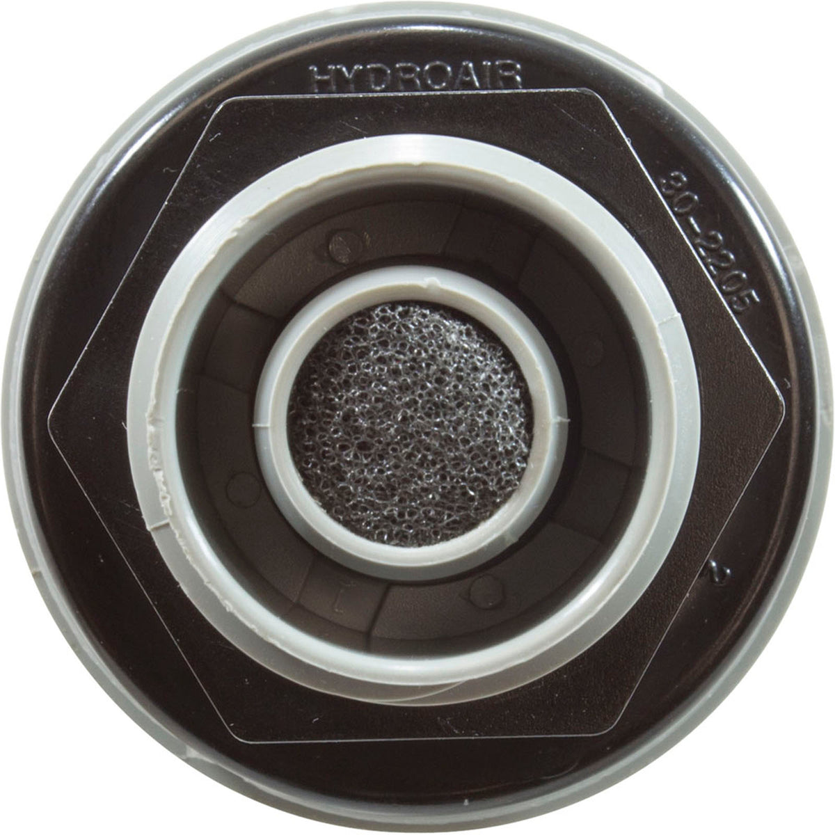 Air Ctrl, BWG/HAI Mini,1-1/8"hs,1-11/16"fd,Crescent,Gry,1/2"