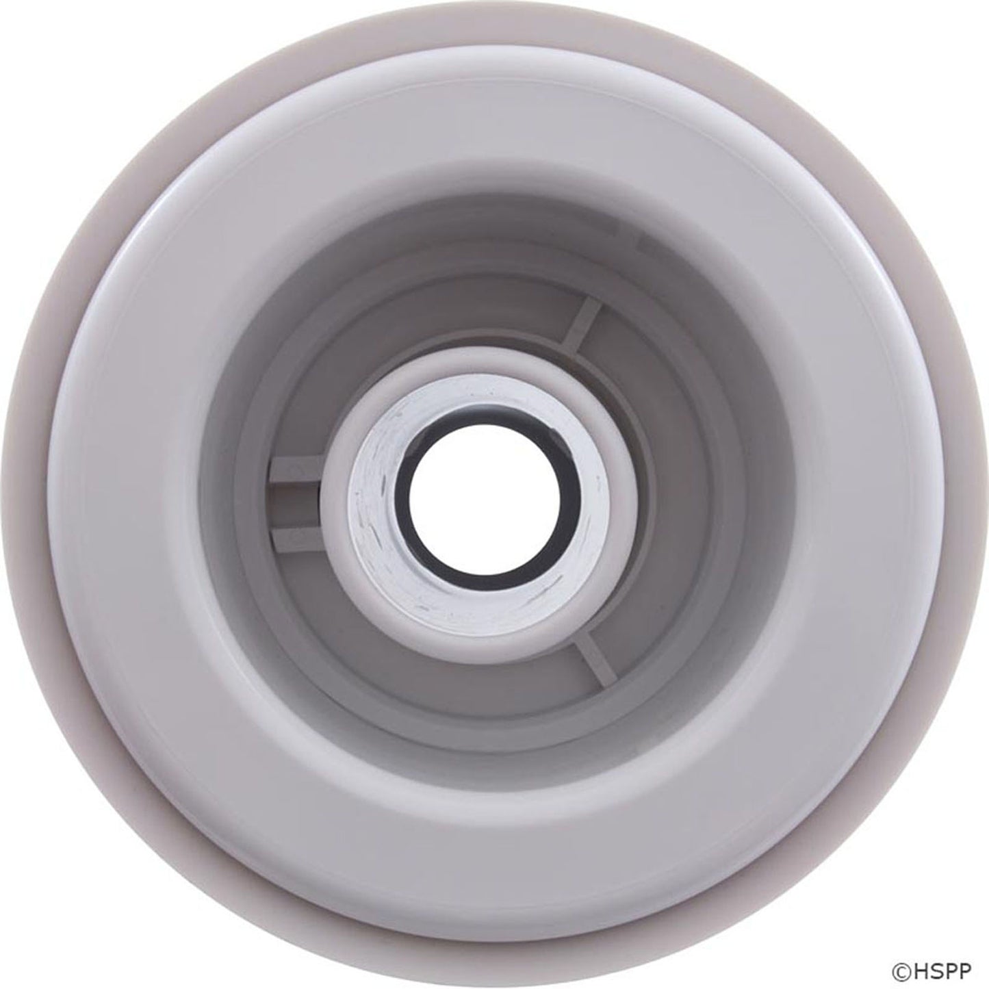 Jet Cmplt, BWG/HAI Whirlpool, 3-5/16"hs, Dir, Smth, Blanc