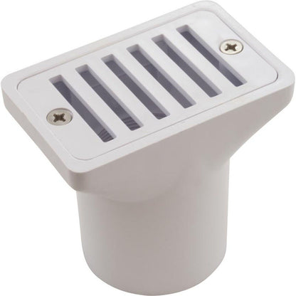 Deck Drain, CMP SP1019, 2"fpt x 2"s x 4", White, Generic