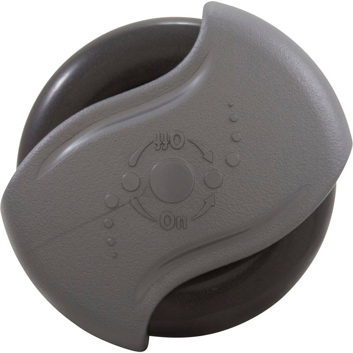 Air Control, CMP Top Access, 1-11/16"hs, Wave, 1"s, Slvr/Graph Gray